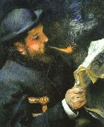 Pierre Auguste Renoir Portrait Claude Monet oil painting on canvas